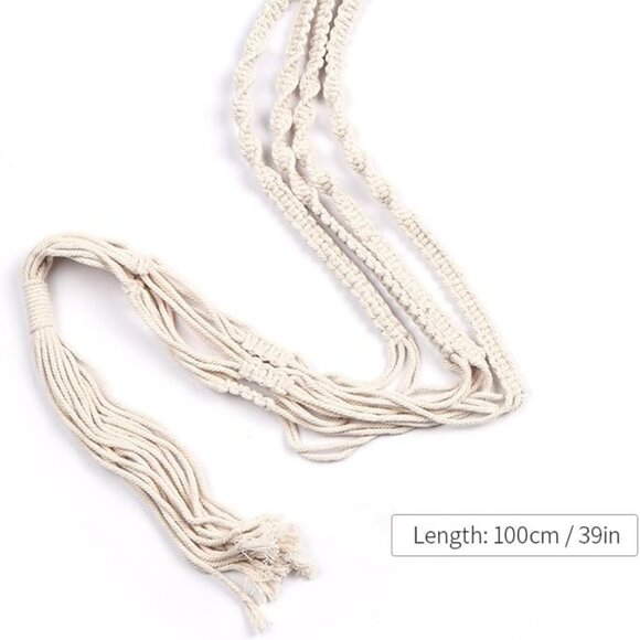 (3 Pack) Bohemien BOHO Macrame Plant Hanger Set - Picture 3 of 9